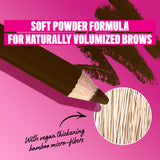Powder Louder, Brow Pencil, 12HR Wear, Buildable Micro-Fibers