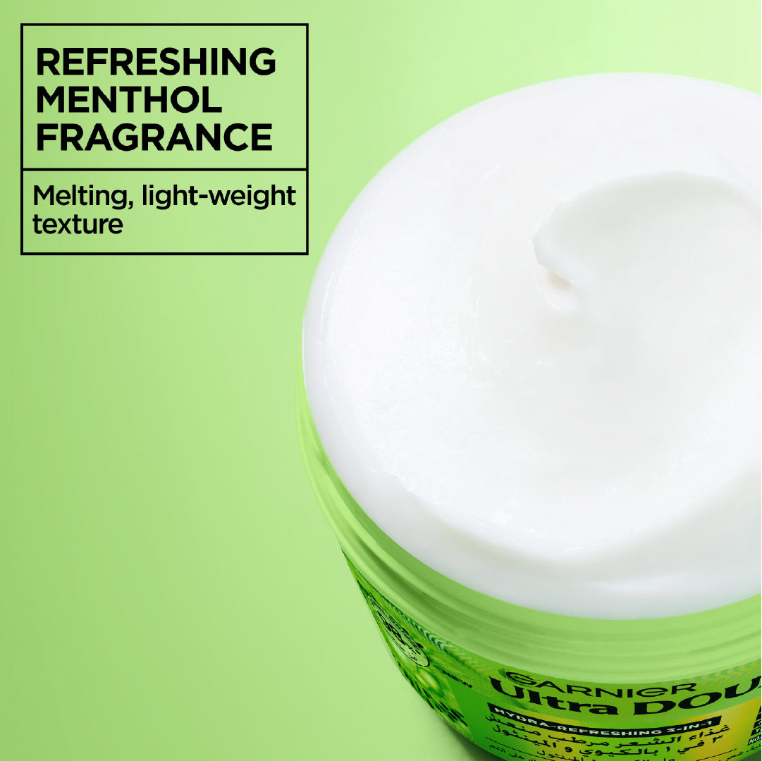 Garnier Ultra Doux Hair Food Kiwi Hydrating Hair Mask for Oily Roots & Dry Hair