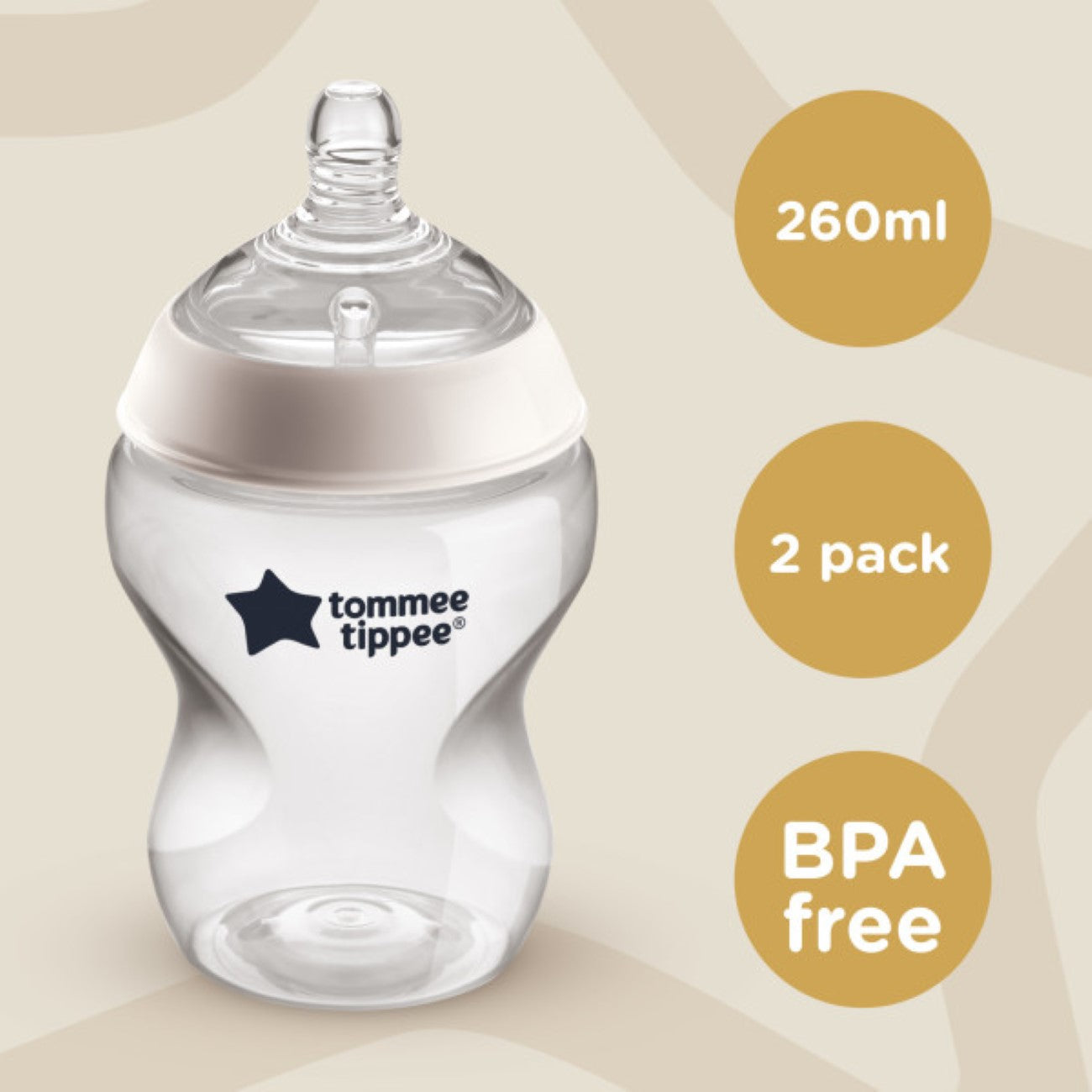 Closer To Nature Feeding Bottle 0M+ -Pack of 2