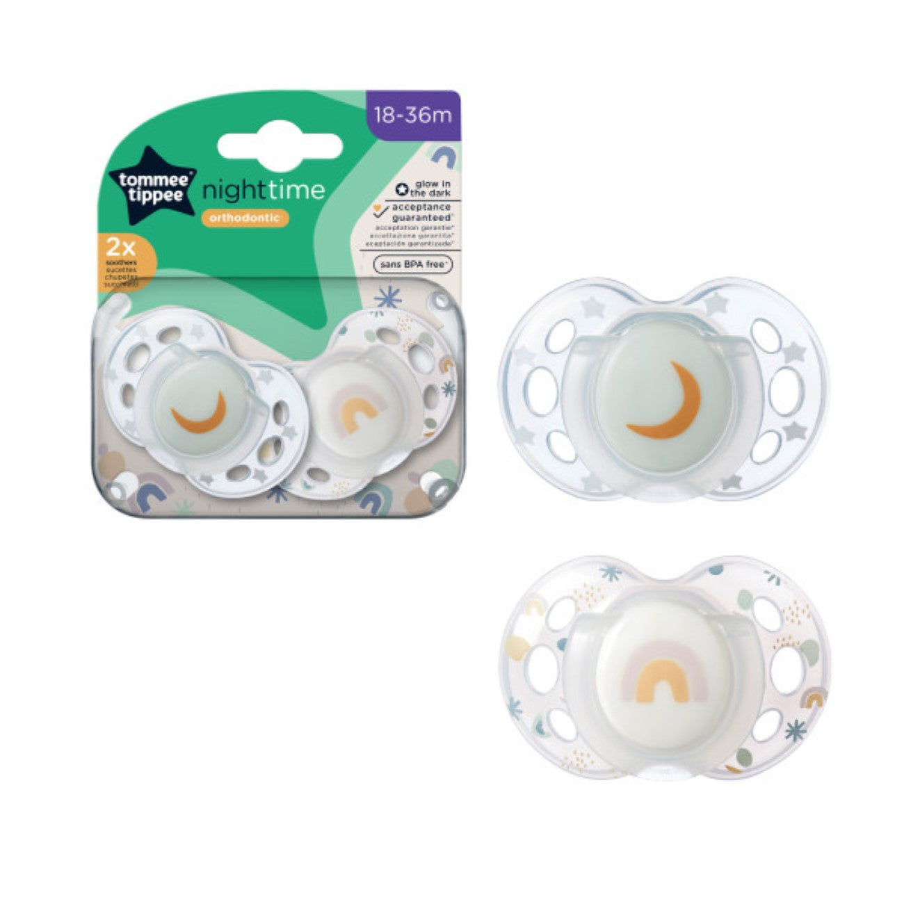 Night Time Soother 18-36M -Pack of 2