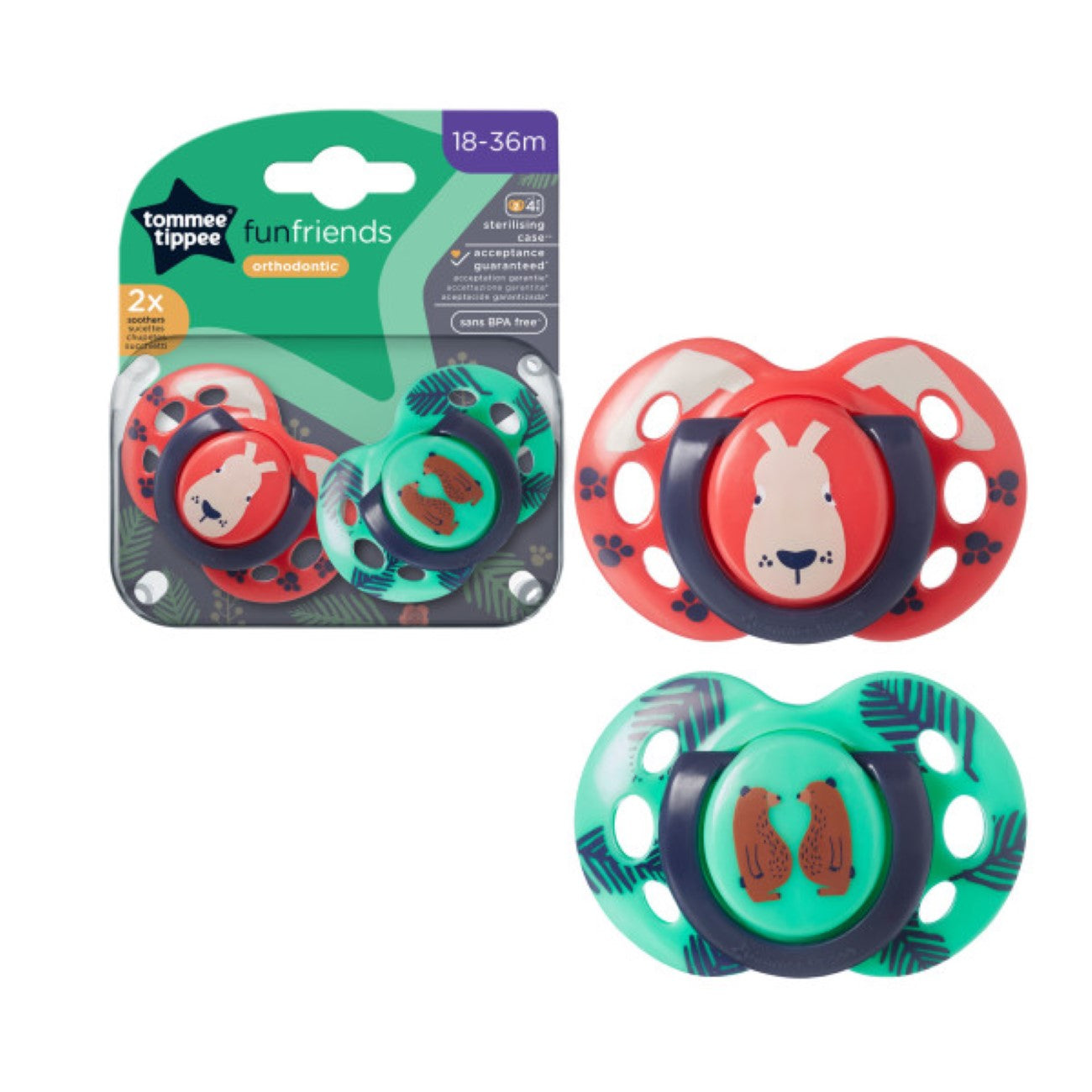 Fun Style Soother 18-36M - Pack of 2