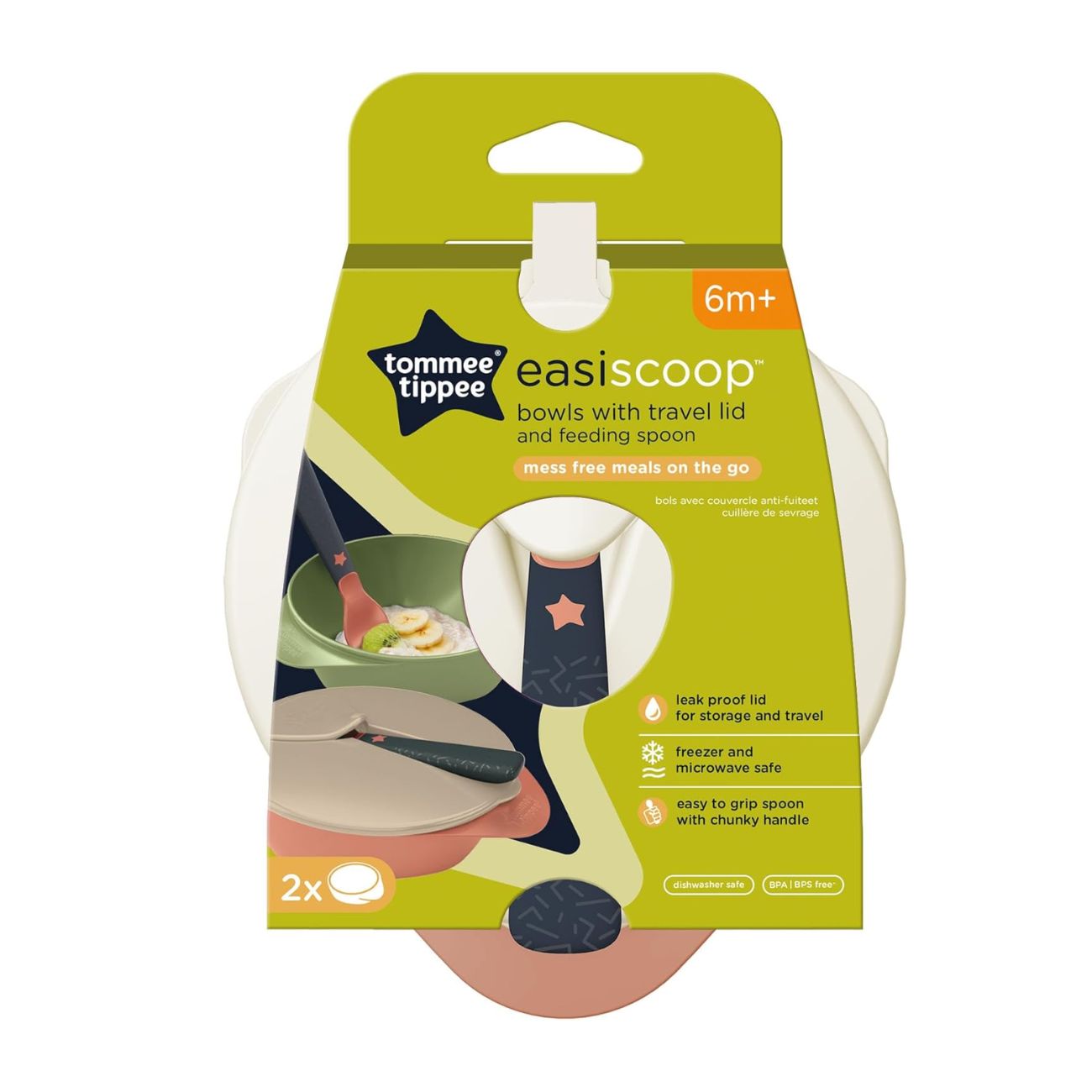 Feeding Bowls W Spoon 7M+ -Pack of 2