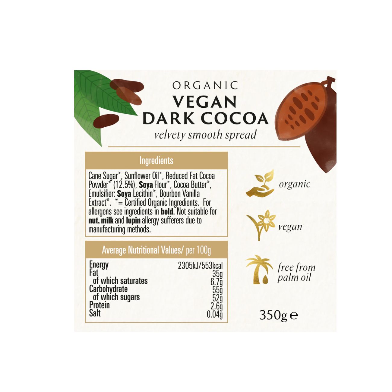 Organic Dark Choco Spread