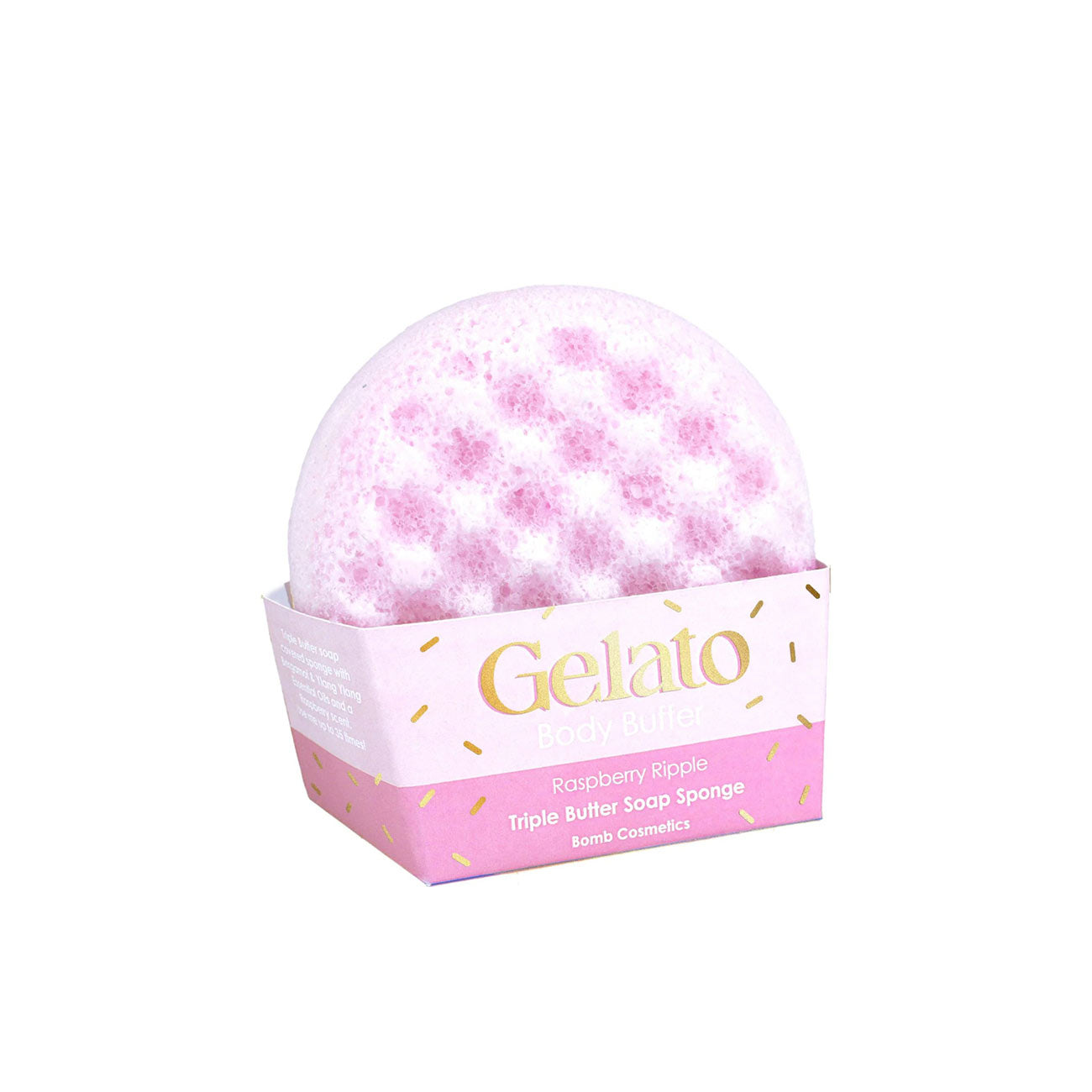 Raspberry Ripple Gelato Body Buffer Sponge