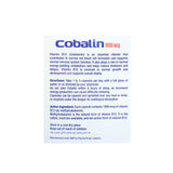 Cobalin (Cobalamin Vitamin B12) 1000mcg