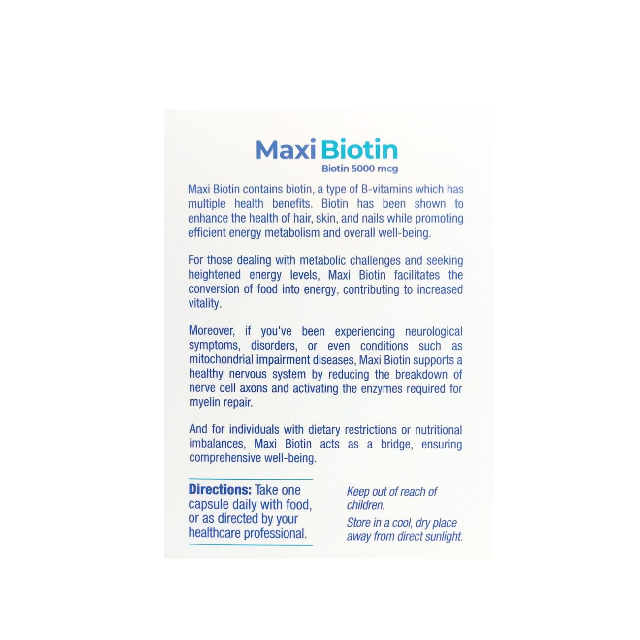 Maxi Biotin 5000 MCG