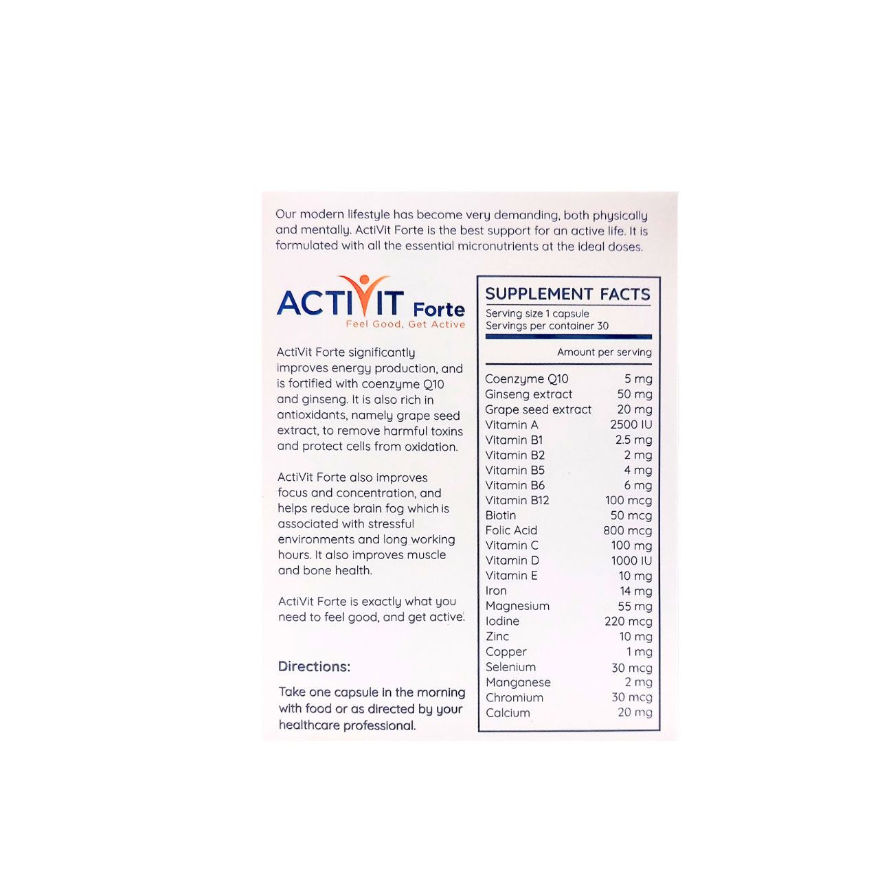 ActiVit Forte MultiVitamin and Mineral