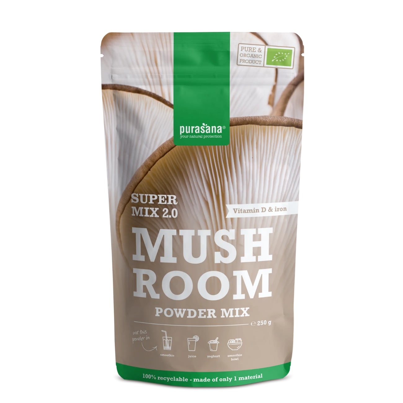 Raw Powder Mushroom Mix
