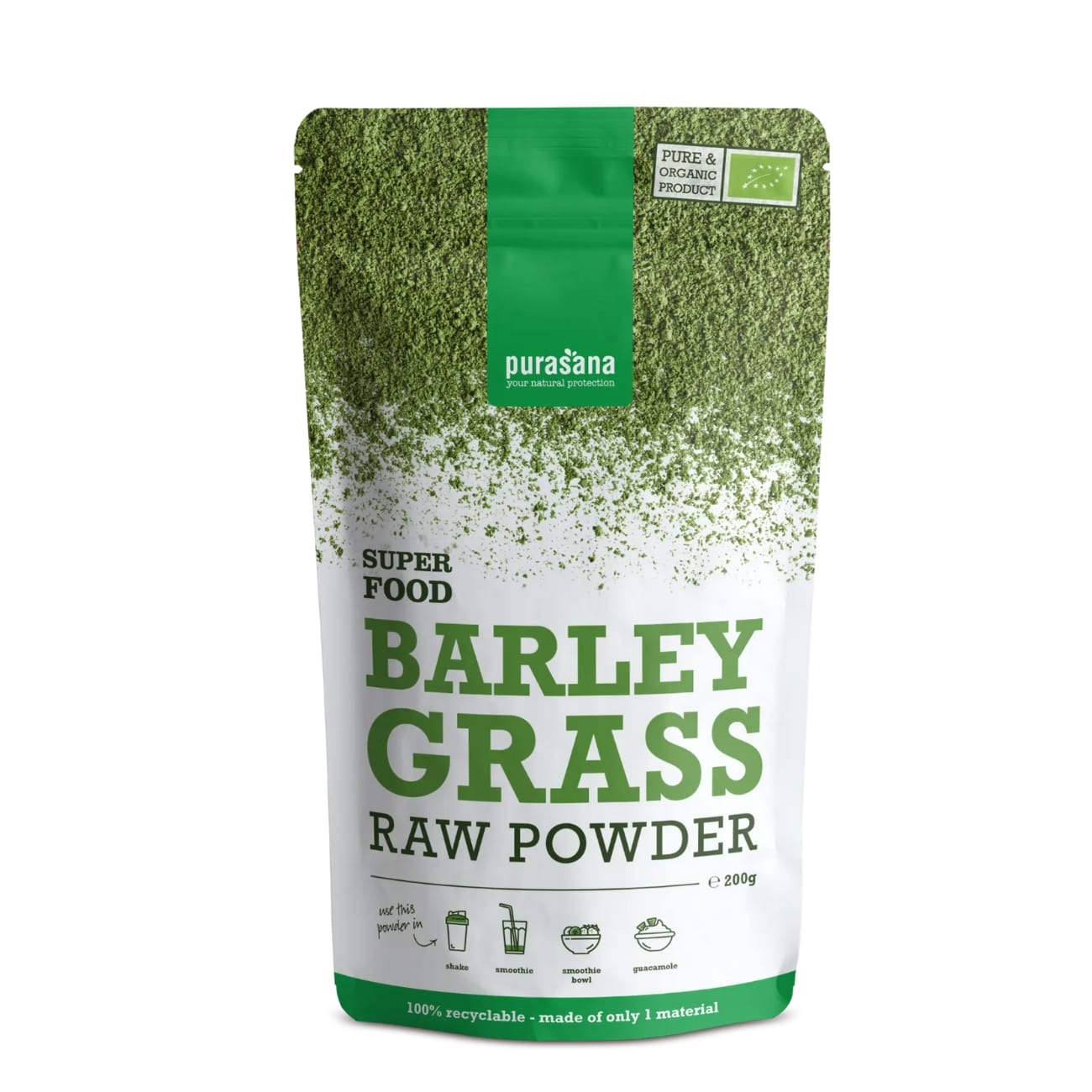 Raw Powder Barley Grass