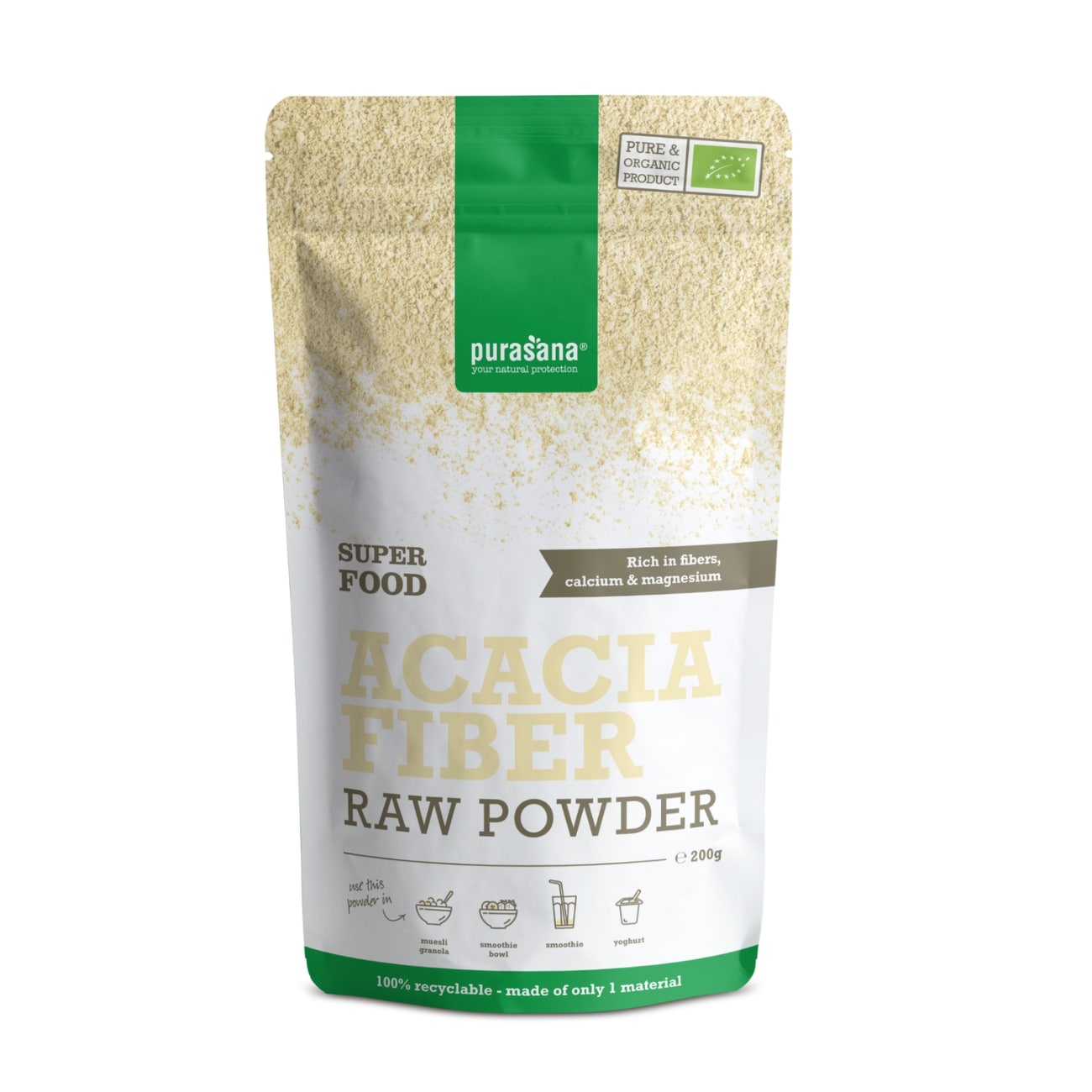 Raw Powder Acacia Fiber