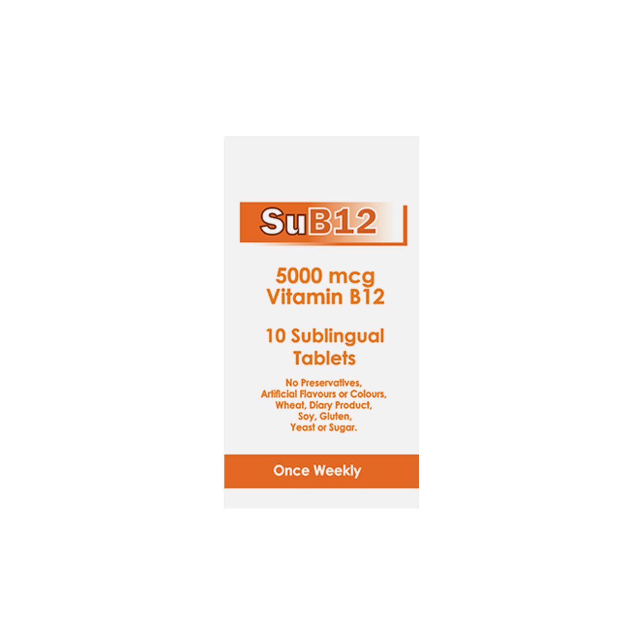 Sub B12 5000 MCG