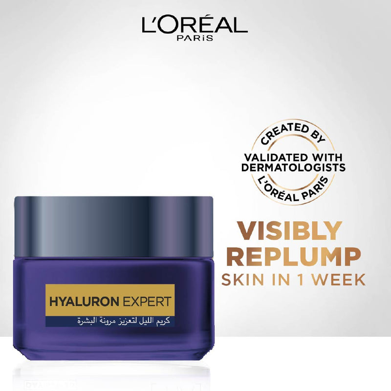 Hyaluron Expert Moisturiser and Plumping Anti-Aging Night Cream with Hyaluronic Acid