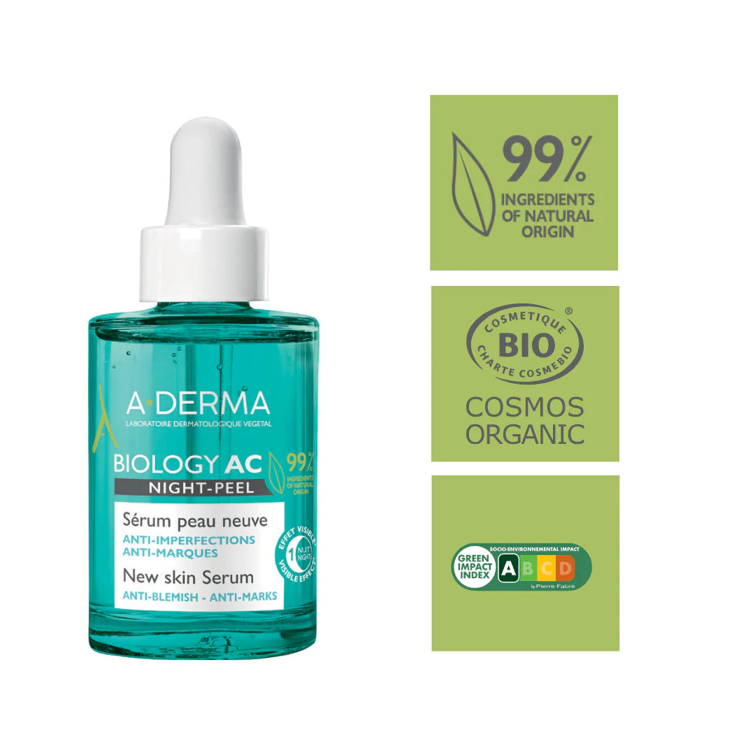 A-derma Biology AC Night Peel Anti-blemish Serum