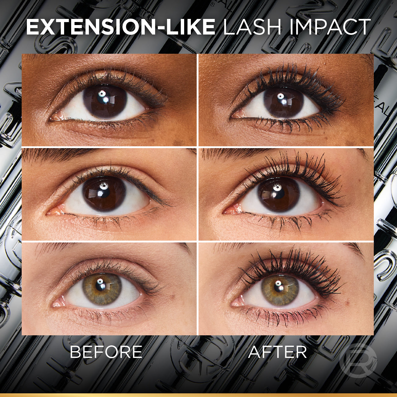 L’Oréal Paris Telescopic Extensionist Mascara for 24H Long-Lasting Curl, Volume, and Exceptional Lengthening Eyelashes with Eyelash-Extension Effect