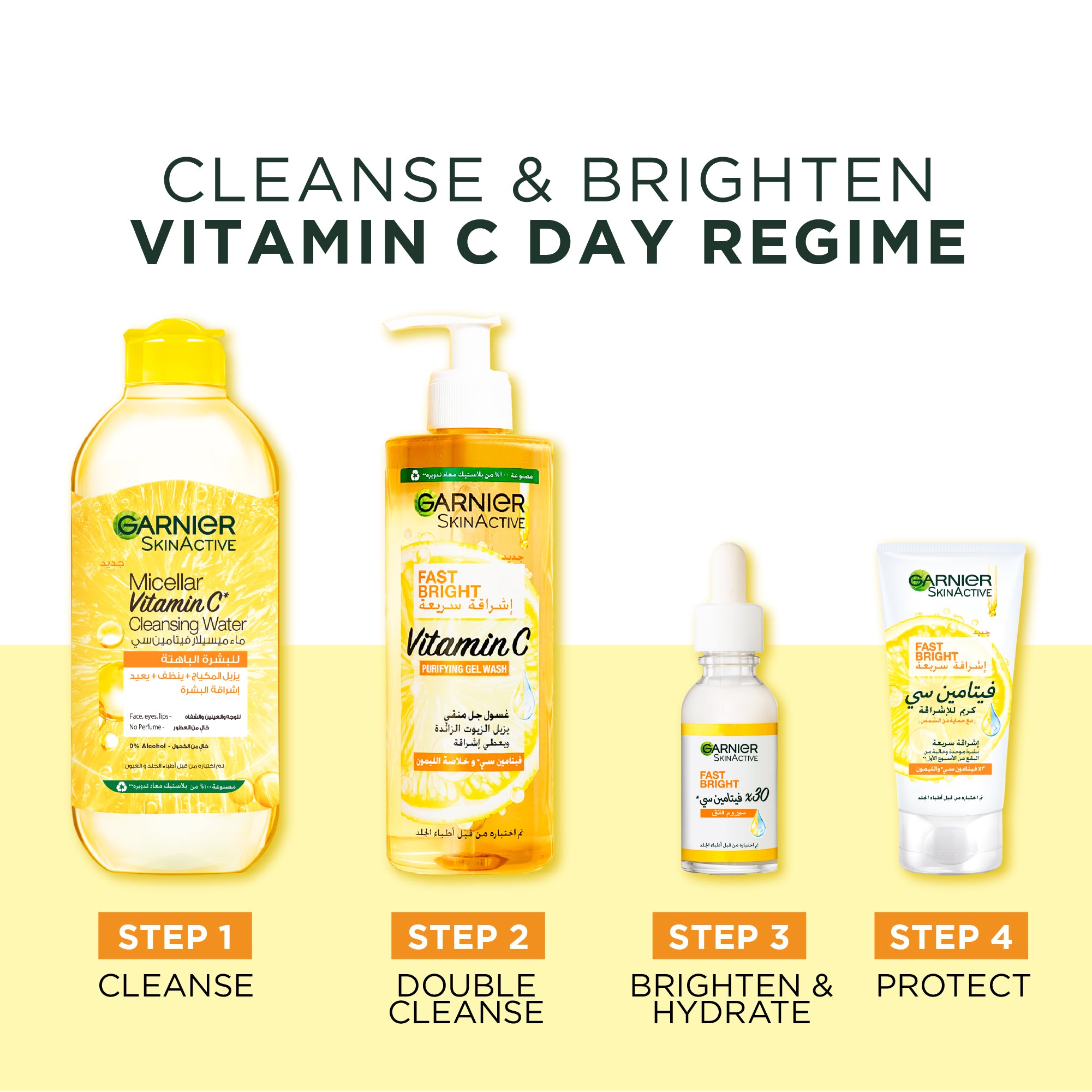 Garnier Skin Active Fast Bright Vitamin C + Niacinamide 30x Brightening Booster Day Serum