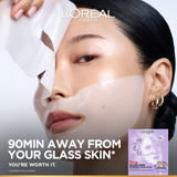 Revitalift Glass Skin Hydrogel Glow Mask, Transform Your Skin For A Dewy, Plumped, Glass Skin In Only 90 Minutes, 1pc.