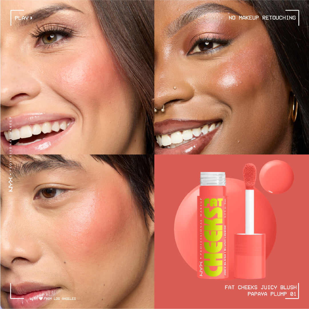Fat Cheeks Juicy Blush, Liquid Blush, 12 HR Wear