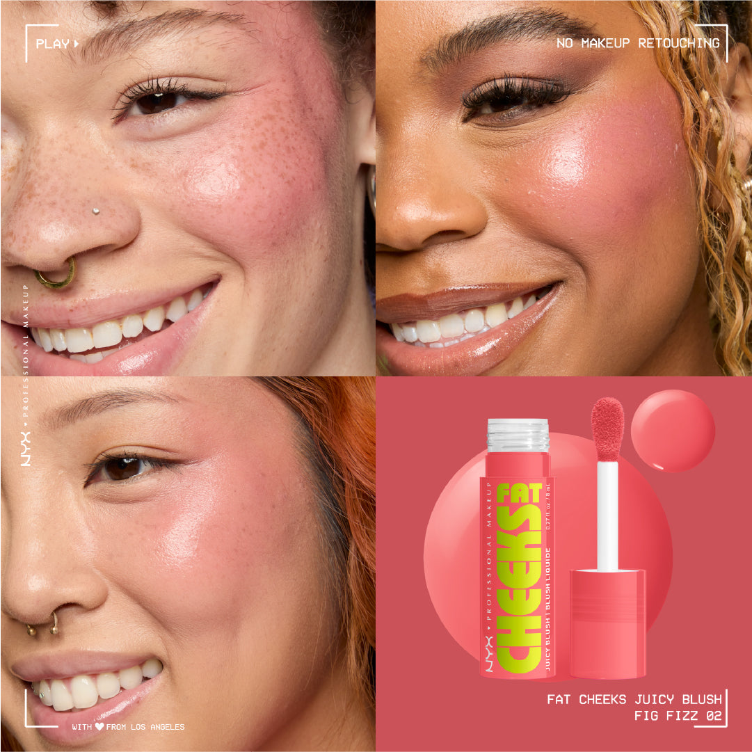 Fat Cheeks Juicy Blush, Liquid Blush, 12 HR Wear