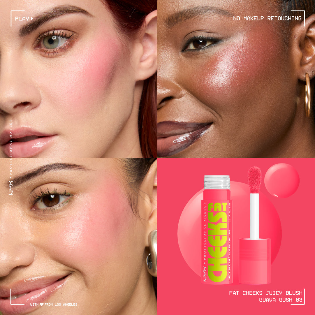Fat Cheeks Juicy Blush, Liquid Blush, 12 HR Wear