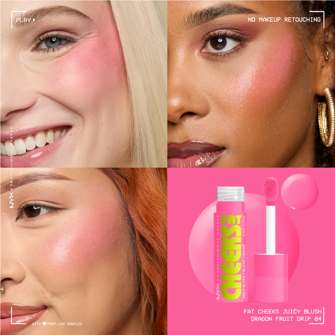 Fat Cheeks Juicy Blush, Liquid Blush, 12 HR Wear