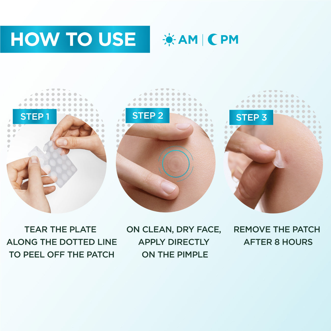 Skin Active  Fast Clear Invisible Pimple Patch 8 Hours Hydrocolloid