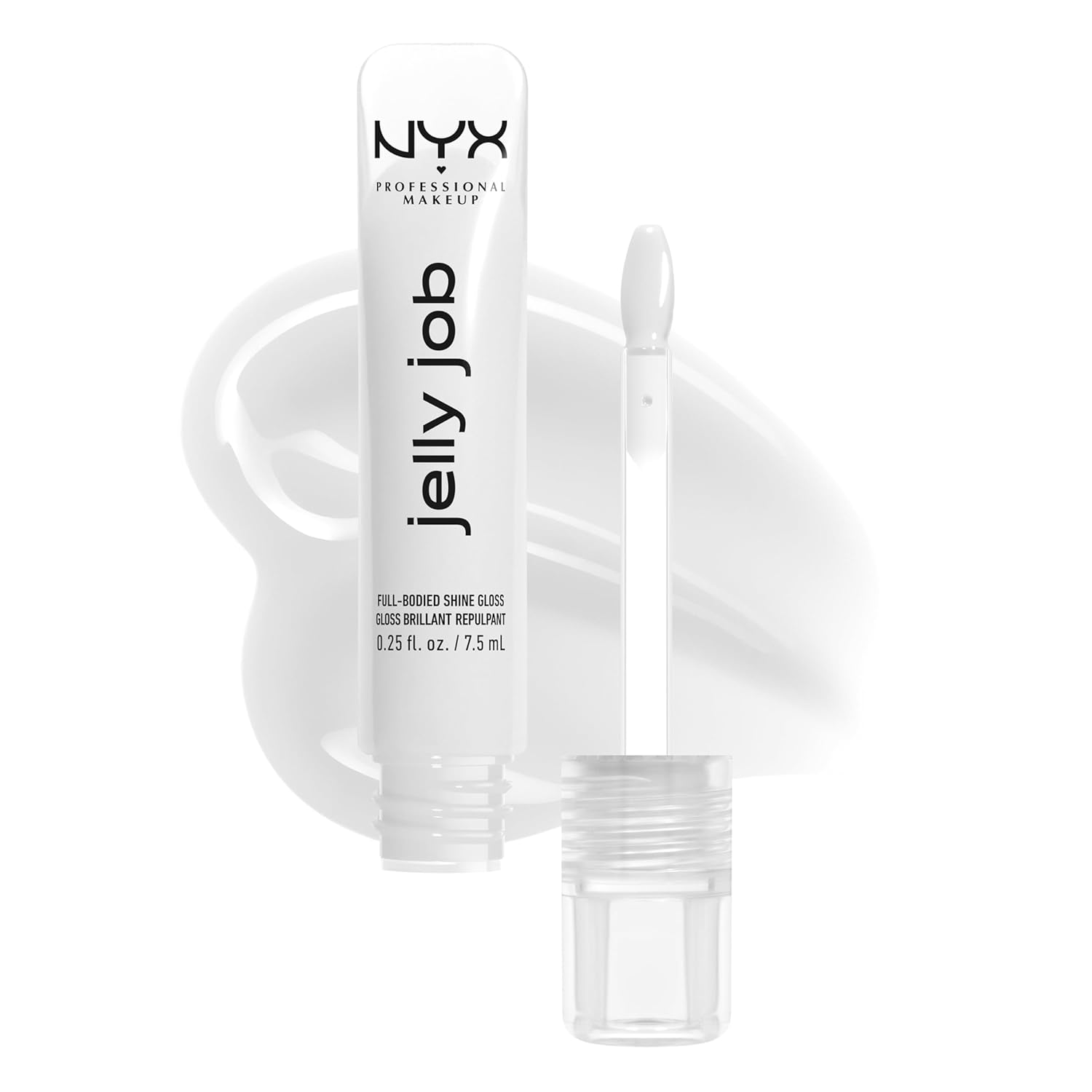 Jelly Job Lip Gloss, Lip Tint Gloss with Full-Bodied, Smoothing, and Hyper-Glossy Shine