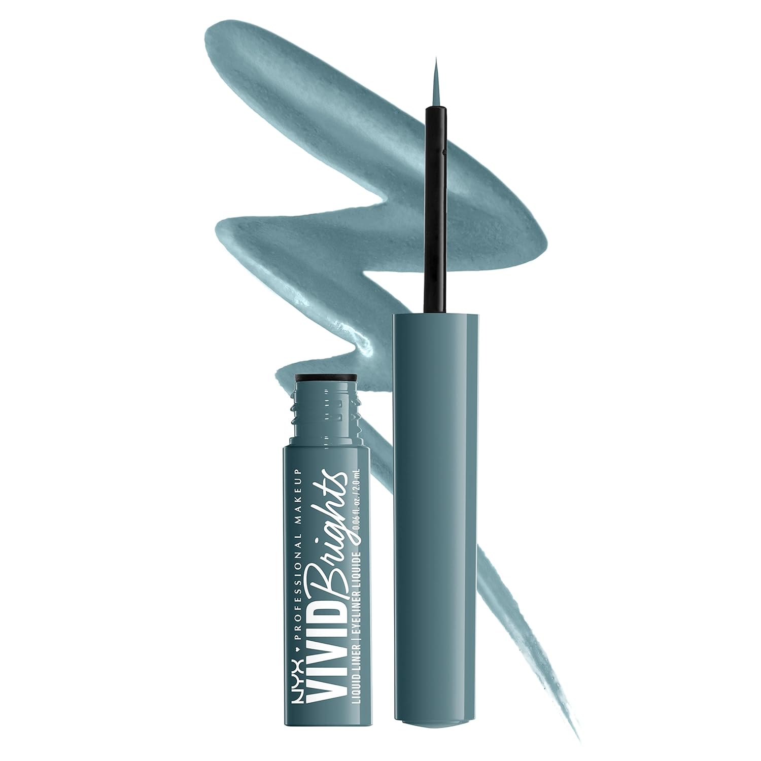 Vivid Brights Liquid Liner, Smear-Resistant Eyeliner with Precise Tip