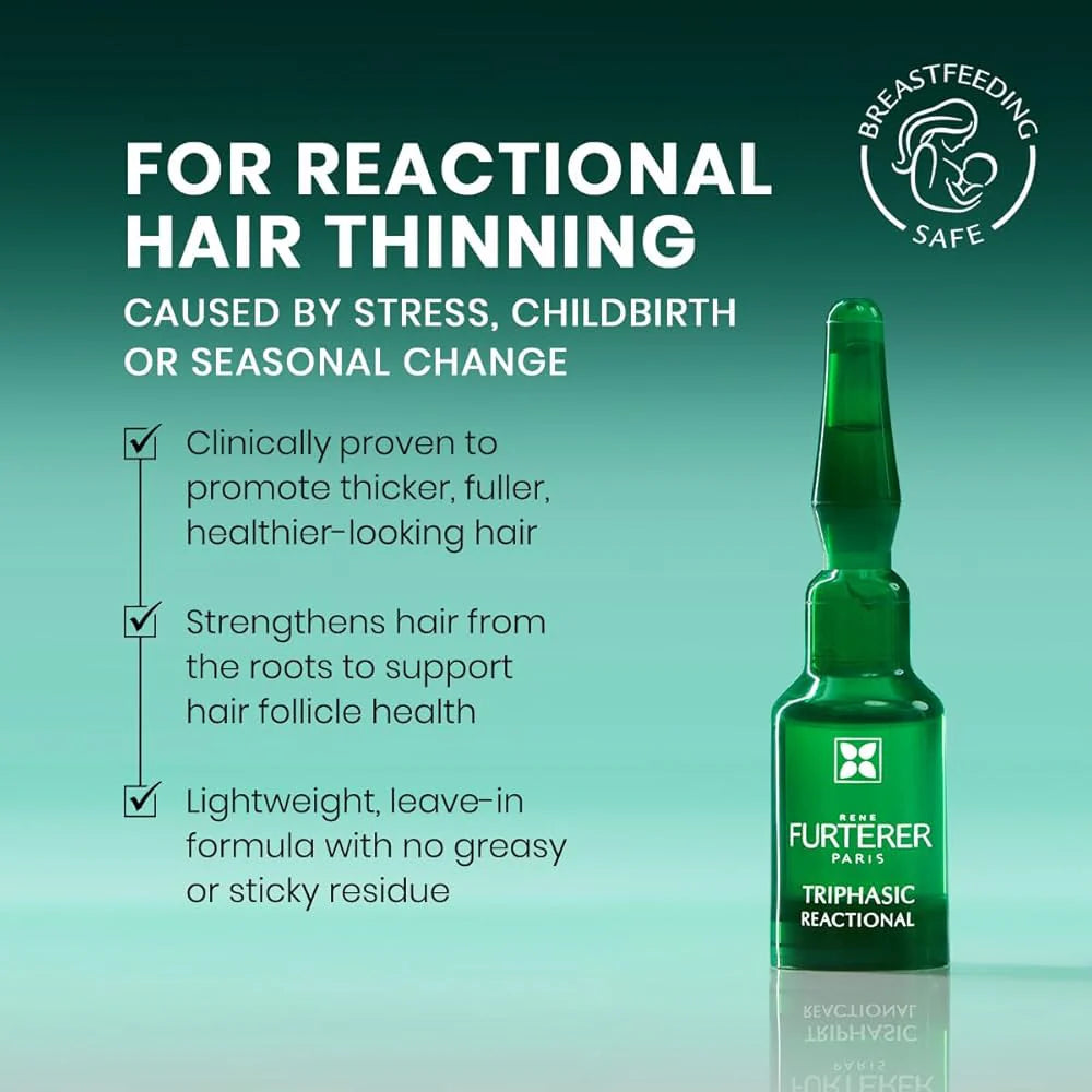 Triphasic Reactional Sudden Hair Loss Treatment - Pack of 12 Ampoules