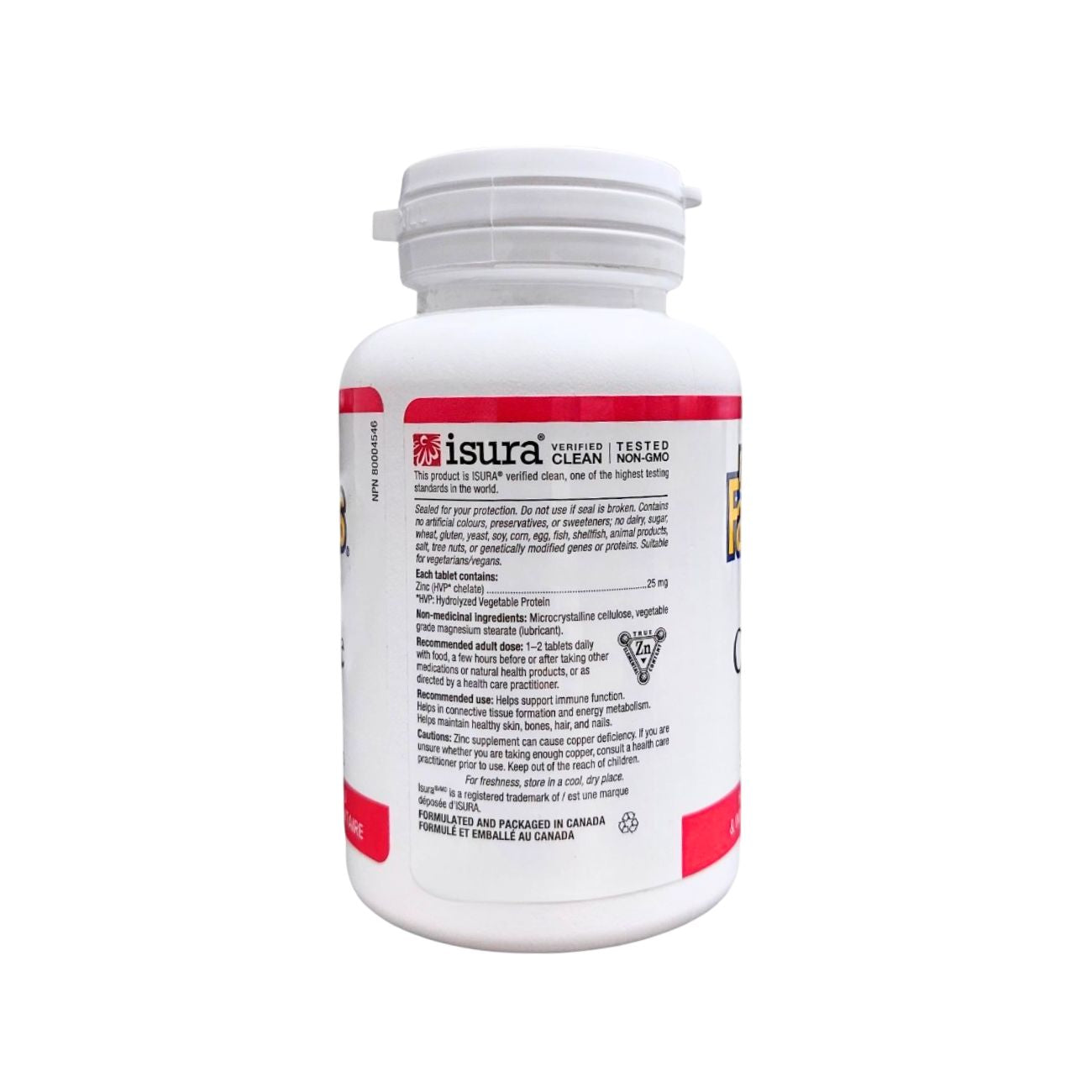 Natural Factors Zinc Chelate 25Mg
