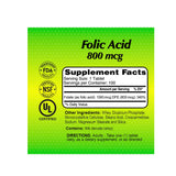 Folic Acid 800 mcg