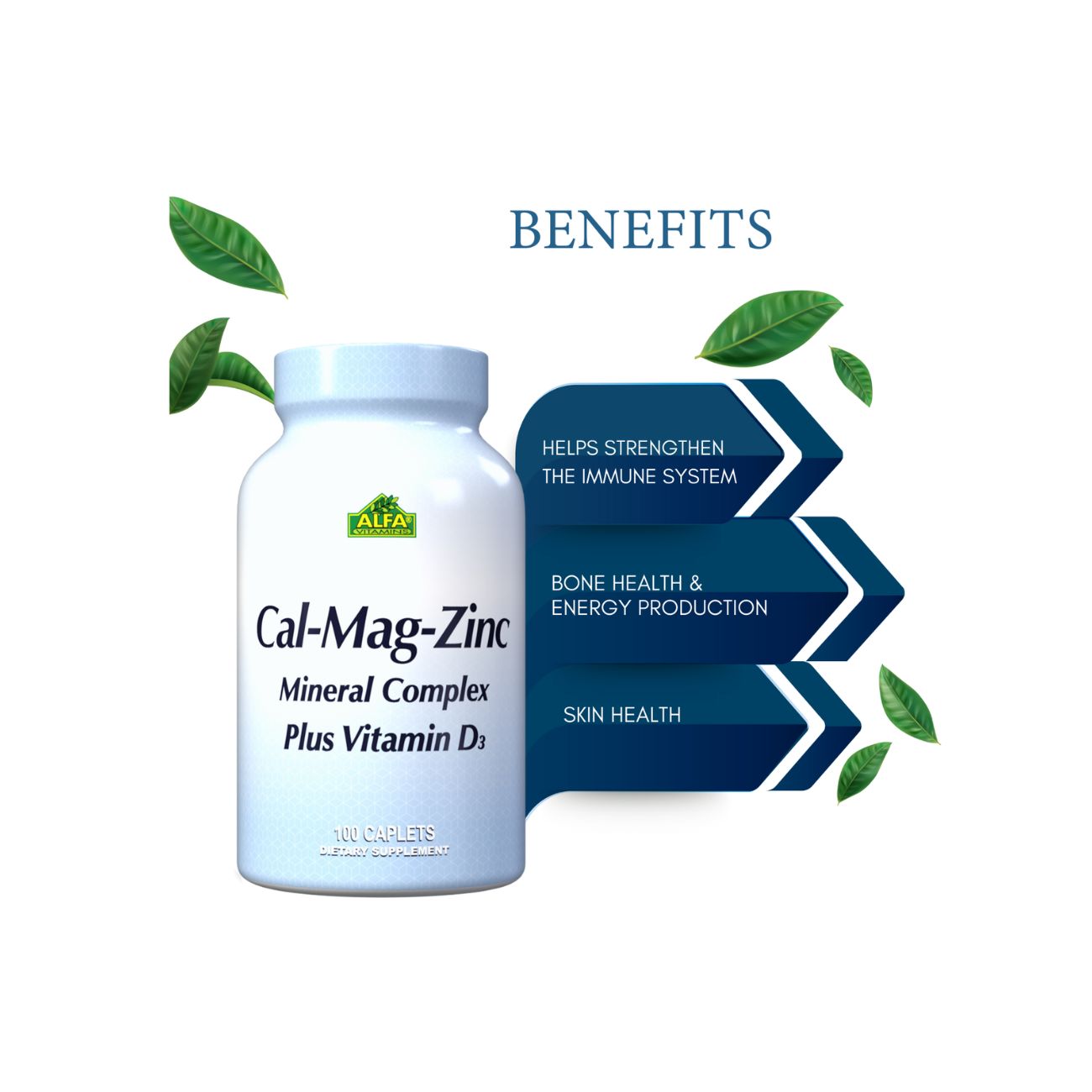 Calcium Magnesium Zinc Plus Vitamin D