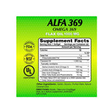 Alfa 369-Omega 369-Organic Flax Oil 1000 mg