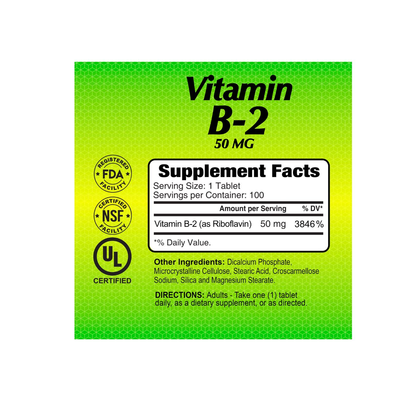 Vitamin B2 50mg