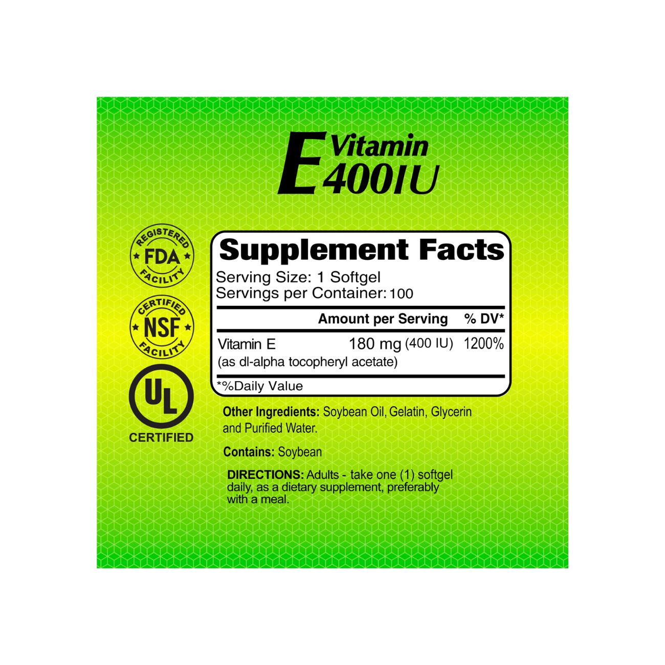 Vitamin E-400 IU