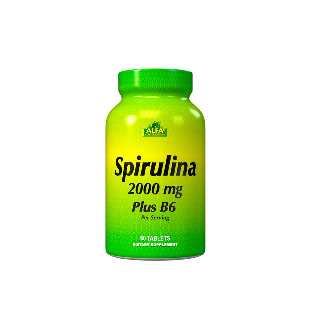Spirulina 2000mg Plus B6