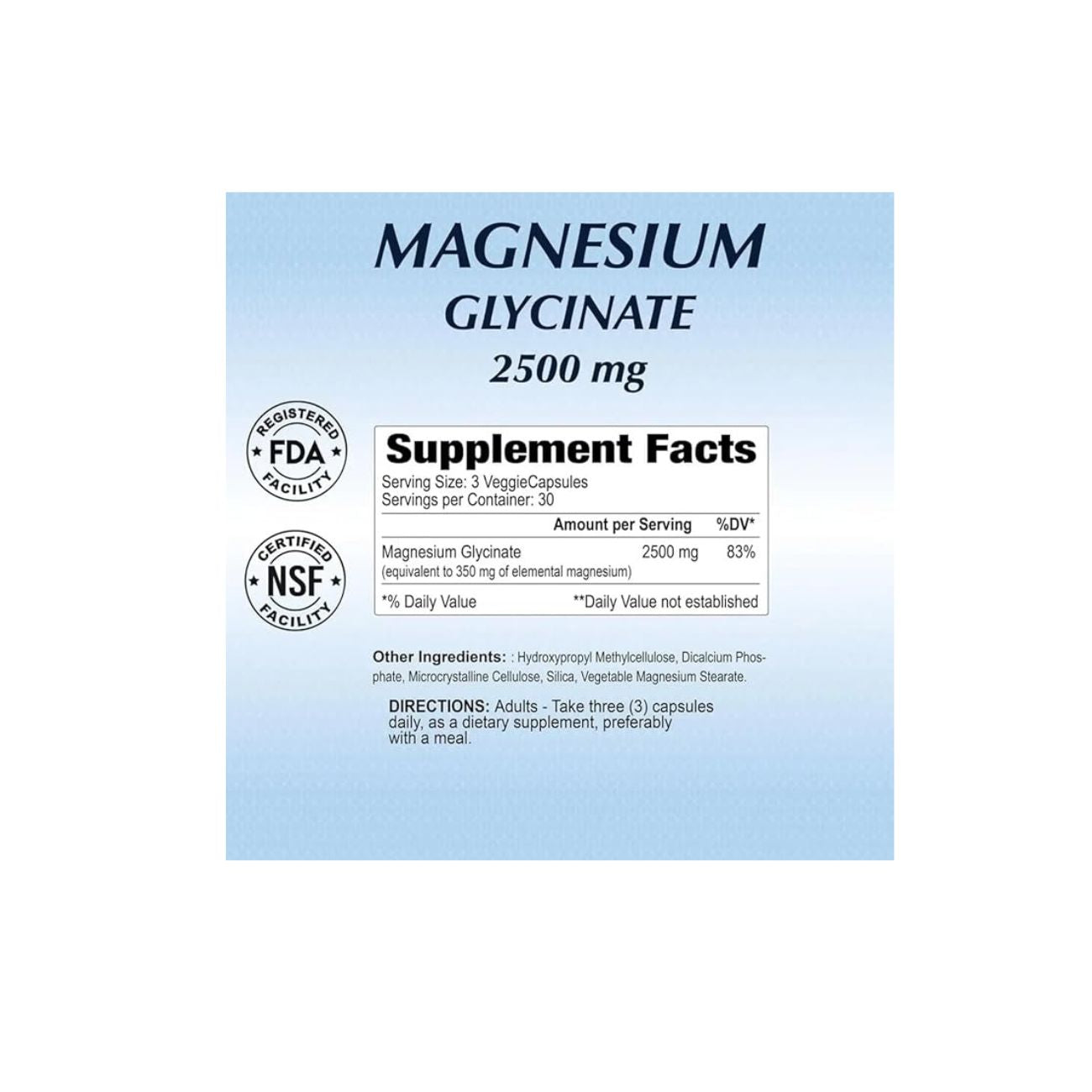 Magnesium Glycinate 2500mg