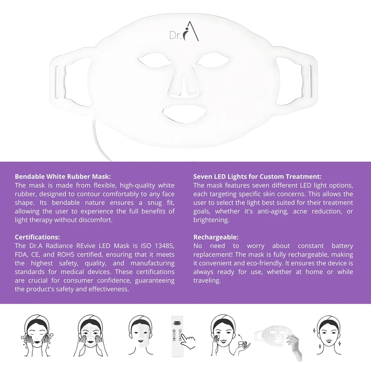 Led Facial Mask Bendable