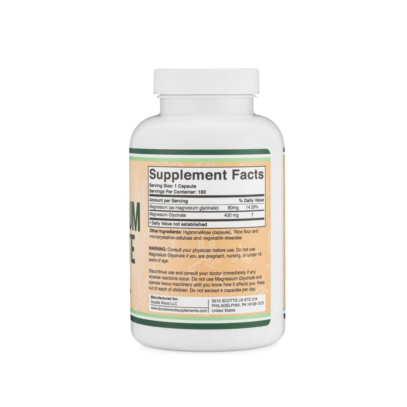 Double Wood Magnesium Glycinate 400Mg