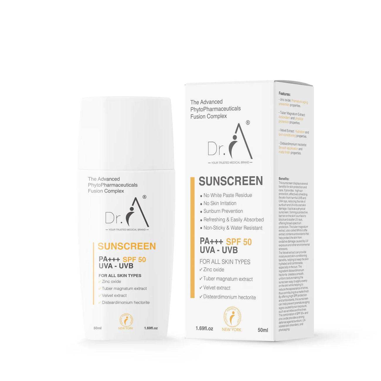 Sunscreen PA+++ SPF50 UVA - UVB