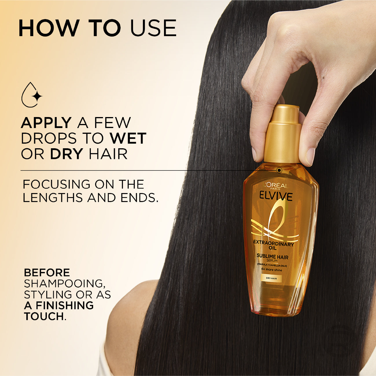 L’Oréal Paris Elvive Extraordinary Hair Oil Treatment, Non-Sticky Serum For Dry Hair