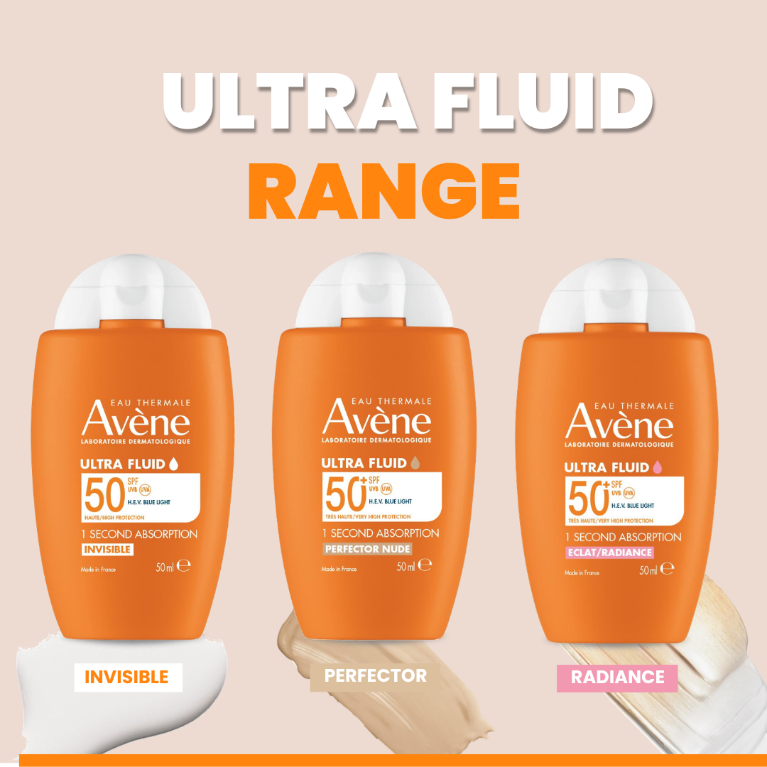Ultra fluid Eclat Radiance SPF50+ Sunscreen 50ml | Ultra Light Hydrating Micropigments Tinted Sunscreen