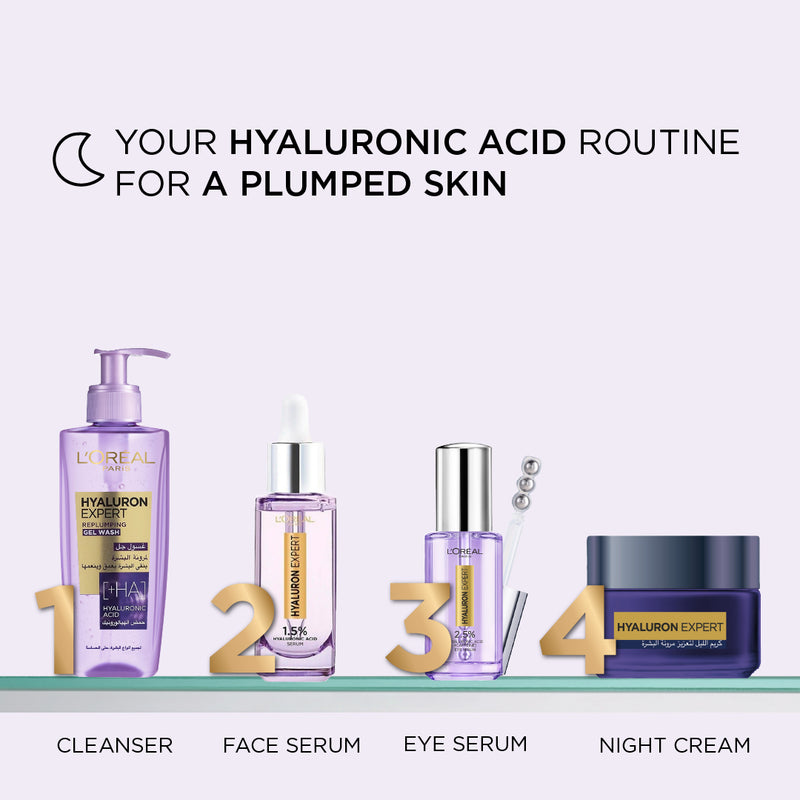 Hyaluron Expert Moisturiser and Plumping Anti-Aging Night Cream with Hyaluronic Acid