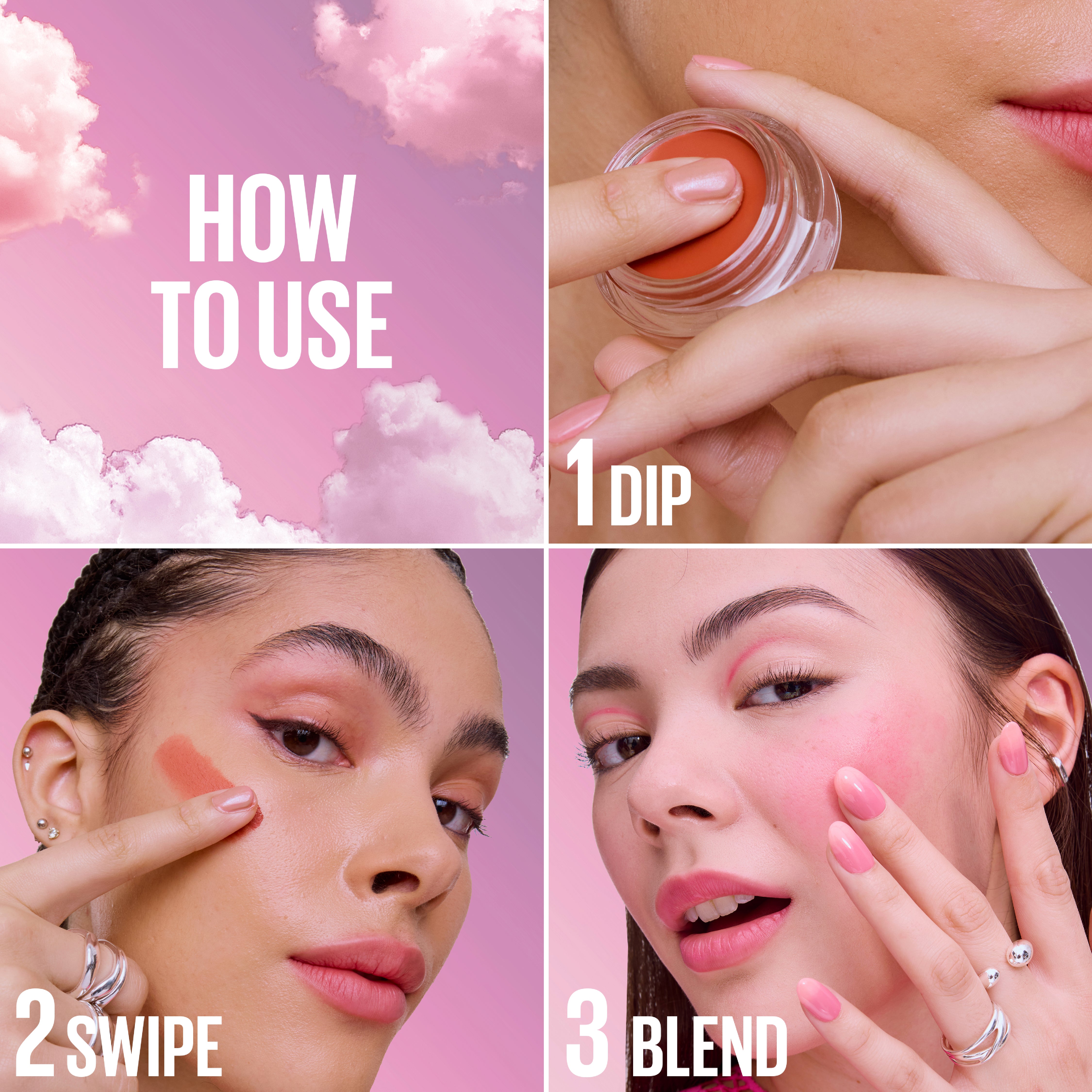 Maybelline Cloudtopia Blush for Cheeks and Lip Mousse, Ultra-Vivid, Pigmented Formula for Up to 14HR of Blush and Lip Makeup Color