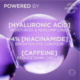 Hyaluron Expert Eye Serum, Targeted Eye Contour Treatment for Hydration and Plump, with Hyaluronic Acid and Caffeine, 20ml