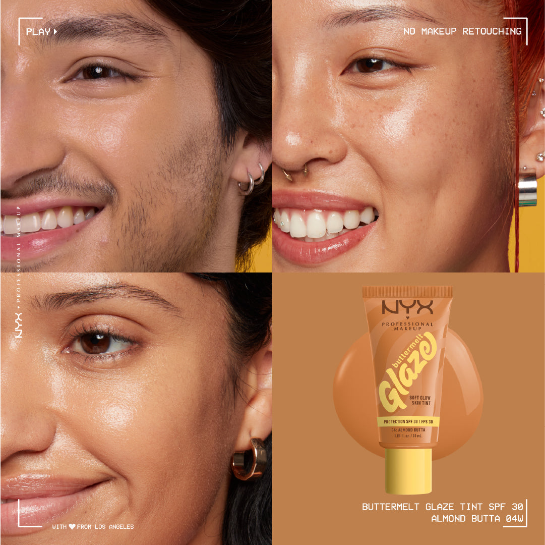 Buttermelt Glaze Soft Glow Skin Tint + SPF/FPS 30, Foundation, 12h Wear
