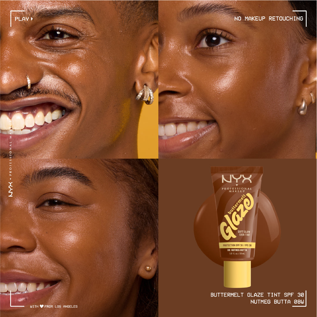 Buttermelt Glaze Soft Glow Skin Tint + SPF/FPS 30, Foundation, 12h Wear