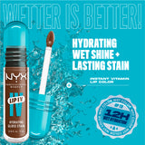 Lip IV Hydrating Gloss Stain, Lip Gloss, Up to 12HR Hydration, High Pigment, Wet Shine Finish