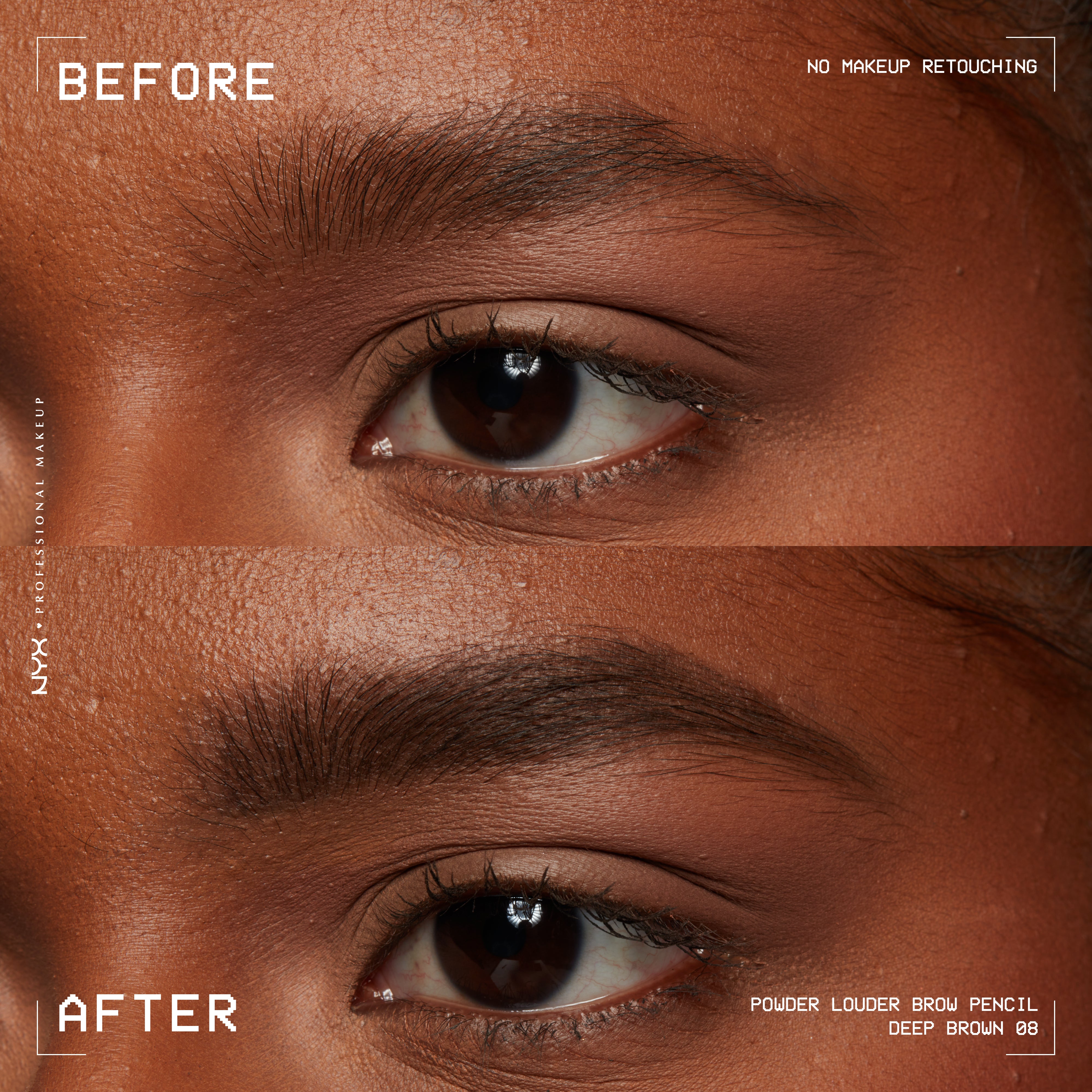 Powder Louder, Brow Pencil, 12HR Wear, Buildable Micro-Fibers
