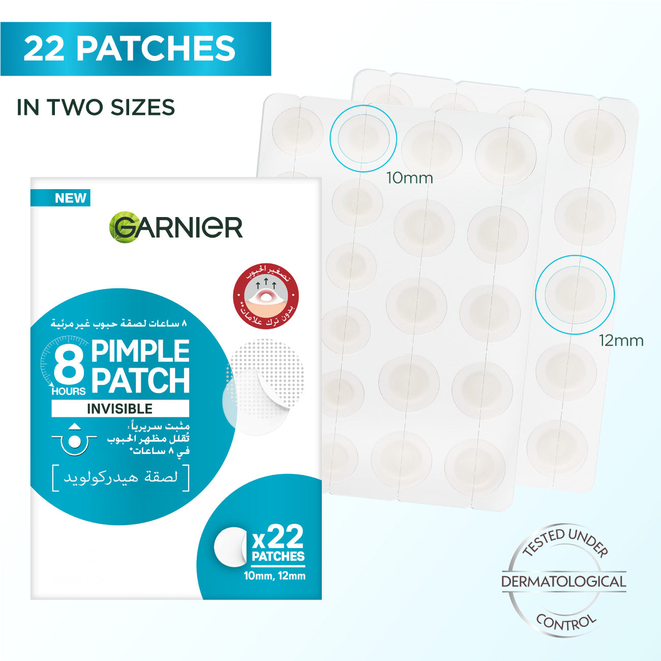 Skin Active  Fast Clear Invisible Pimple Patch 8 Hours Hydrocolloid