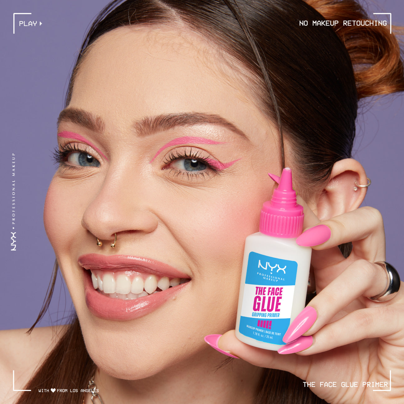 The Face Glue Setting Spray, Transfer-Resistant Waterproof Setting Spray, Up to 24HR Make Up Wear